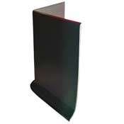 Johnsonite Factory Made Pre-molded 4" x .125" Black Out-Corner